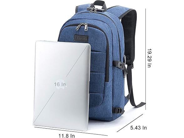 Tzowla Blue 15.6" Laptop Backpack