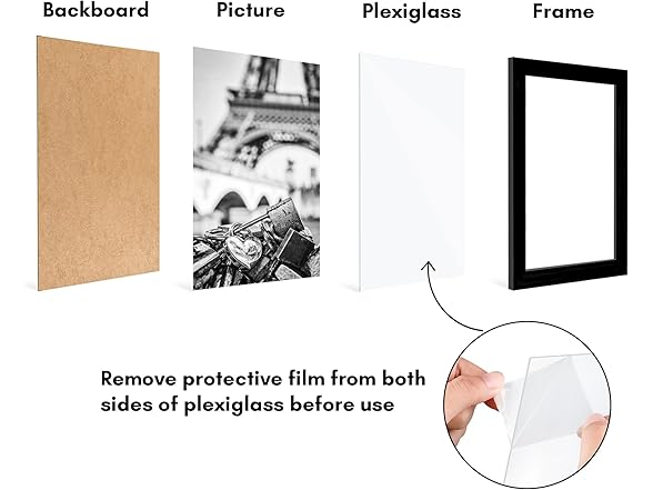 Americanflat 8x12 Picture Frame Set of 5