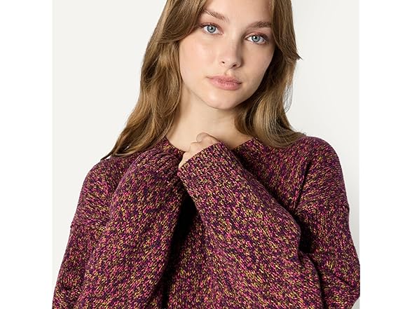 Amazon Essentials Women Oversized-Fit Multi-Color Crewneck