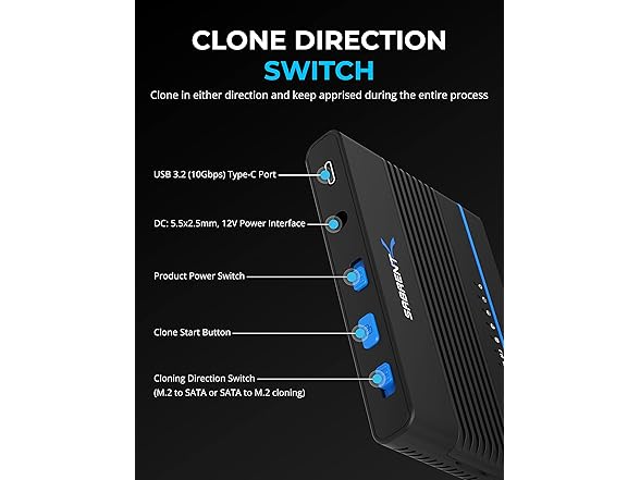USB 3.2 Type C M.2 PCIe SSD & HDD Converter