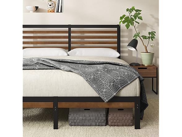 Zinus Kai Bamboo Platform Bed King