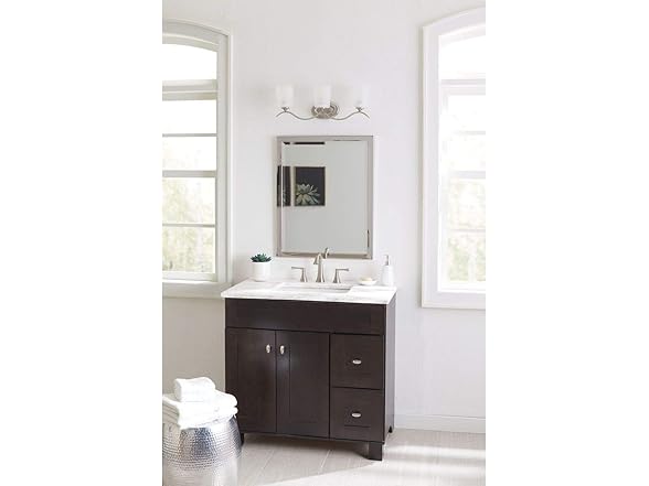 Inspire 3-Light Bath Vanity, Nickel