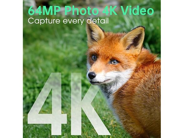 FRKTCAM Trail Camera 4K 64MP Solar Game Camera