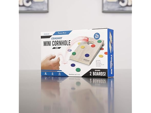GoSports Coinshot Mini Tabletop Cornhole Game Set