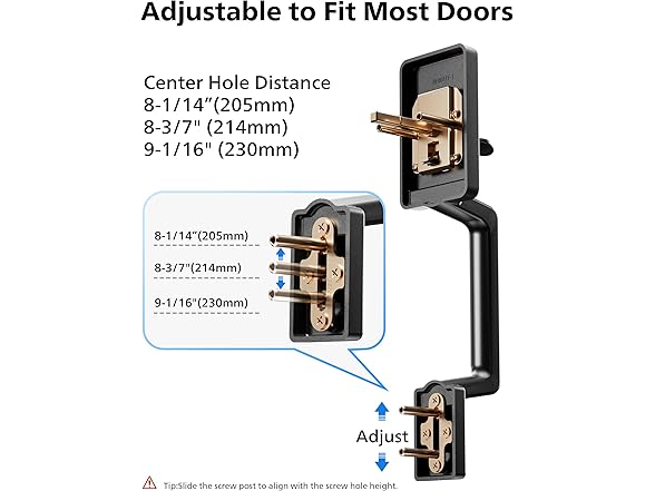 Philips DDL-SSH Front Door Handle No Lock Matt Black