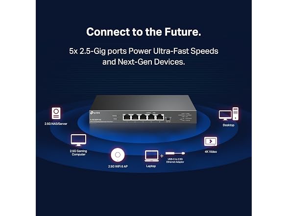 TP-Link TL-SG105PP-M2, 5 Port 2.5