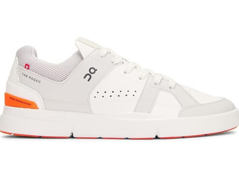 On Running The Roger Clubhouse Men's Shoes Frost/Flame Size 7.5