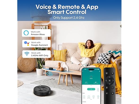 AZQQ 2 in 1 Robot Vacuum and Mop