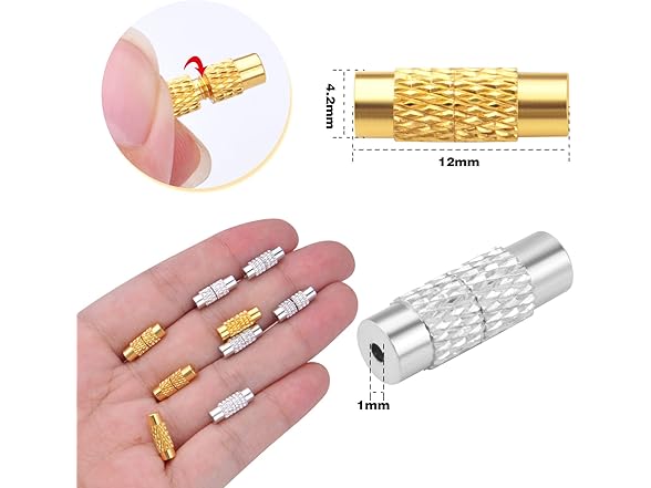 BronaGrand 50pcs Screw Twist Clasps