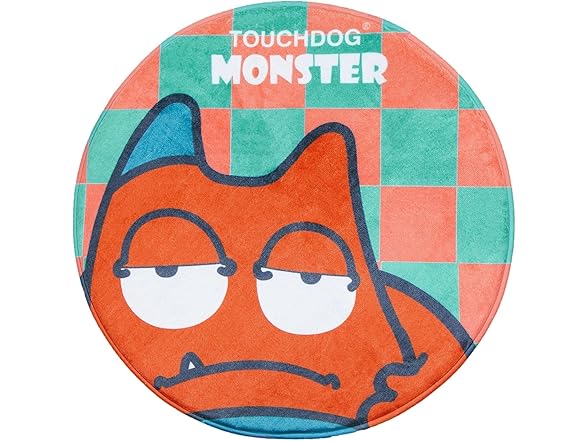 Pet Life ® Sleepy Monster Round Dog Mat