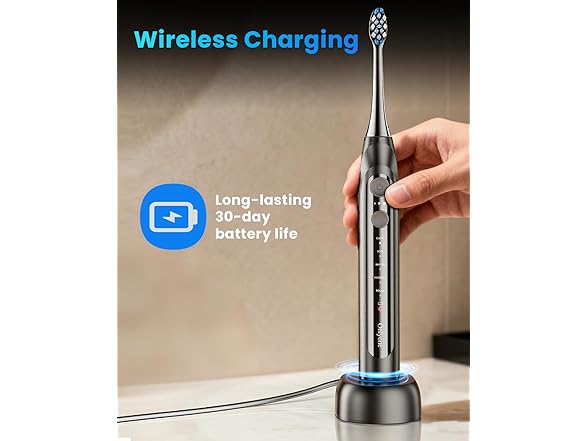 Onlyone Ultrasonic Rechargeable Toothbrush 8 Heads