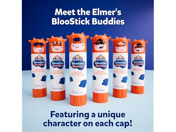 Elmer's BlooStick Buddies Glue Sticks