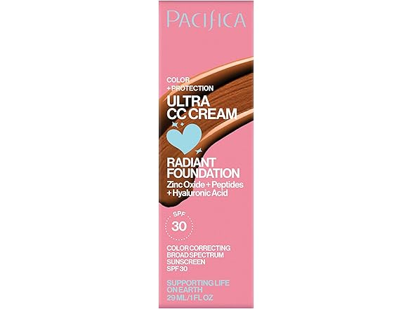 Pacifica Ultra CC Cream Radiant Foundation SPF 17 - Cool-Deep