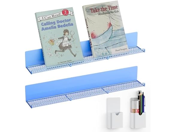 DTUQYX Magnetic Book Shelf for Whiteboard, 2PK