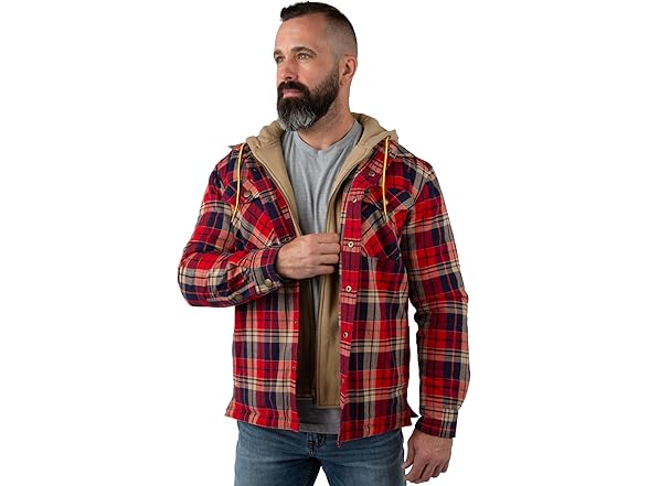 Field & Stream Mens Decoy Hooded Flannel Shirt Jkt - Gallery 5