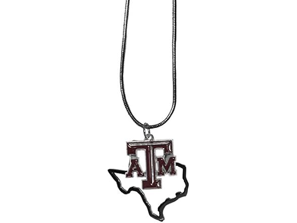 TX A&M State Charm Necklace 18