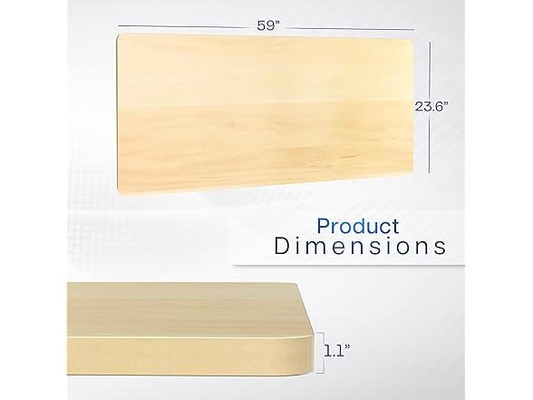 VIVO Light Wood 60 x 24 inch Universal