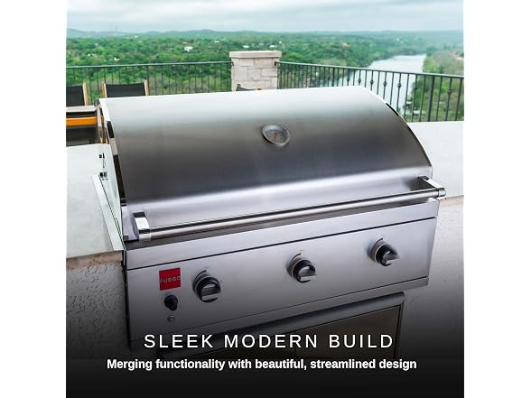 Fuego F36S-B-NG 304SS Built-in Gas Grill, Stainless Steel