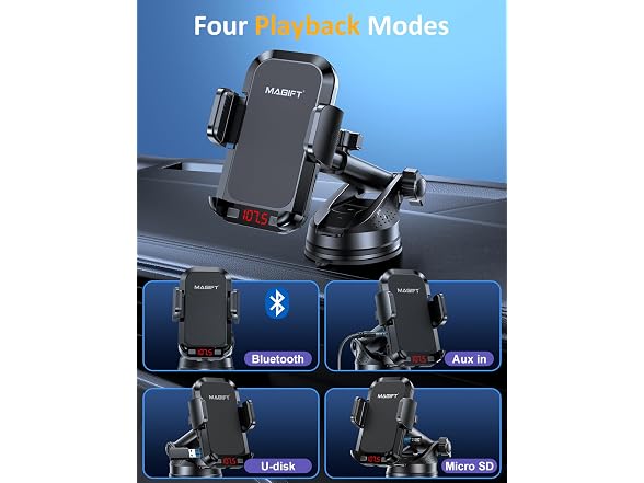 magitt 3-in-1 FM Transmitter BT 48W