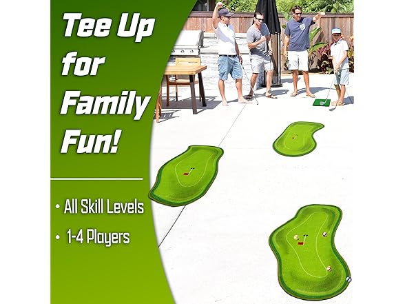 Indoor & Outdoor Golf Game with Sticky Balls and Chipping Mat