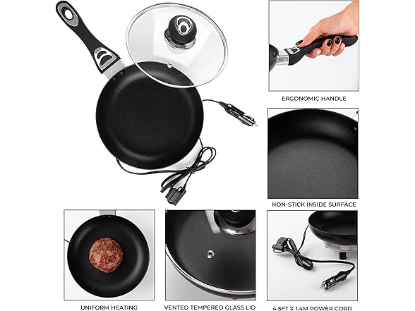 Zone Tech CT0006 12V Frying Pan