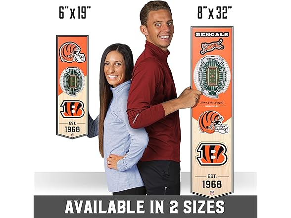 CINCINNATI BENGALS 3D Stadium Banner