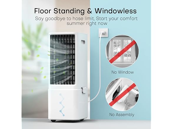 SKYICE JDAC69R 3-IN-1 Windowless Swamp Cooler