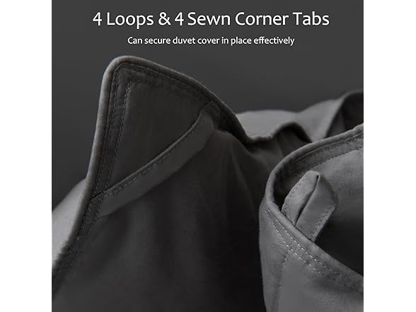 Grey King Size Feather Down Comforter