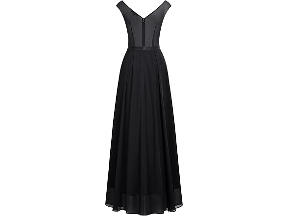 Miusol Women (M) Classy V Neck Formal Party Dress