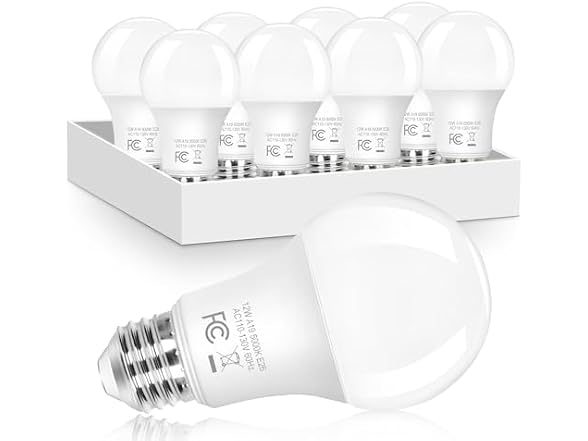 Brightever B0G3H9JTBB 12W A19 LED Light Bulbs 5000K