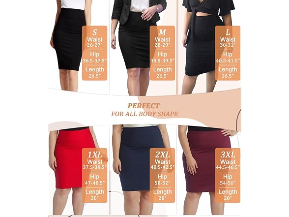 Hybrid & Company Women (XL) Nylon Ponte Skirt
