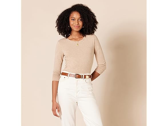 Womens Leather Western Belt Tan (L)