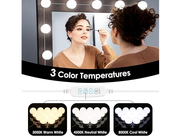 Odnora 14 Bulbs LED Vanity Lights For Mirror