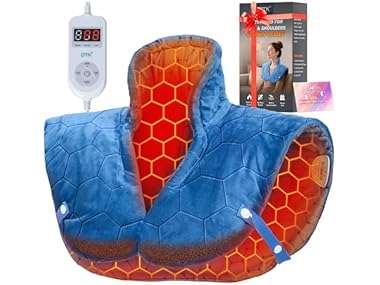 $34.99, Was $69.99, 50% Off! Fast Heating Pad for Neck/Shoulders/Back dealfomo