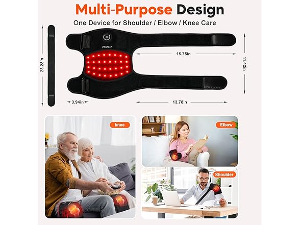 Cordless Red Light Heated Knee Brace