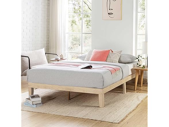 Mellow Naturalista Classic 12" Solid Wood Platform Bed