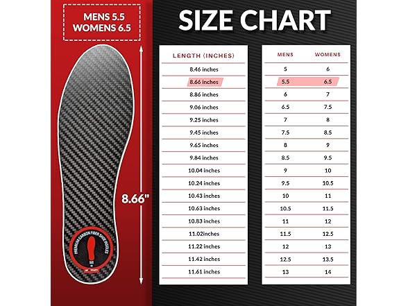 MRTHN Carbon Fiber Insole 1 Pair