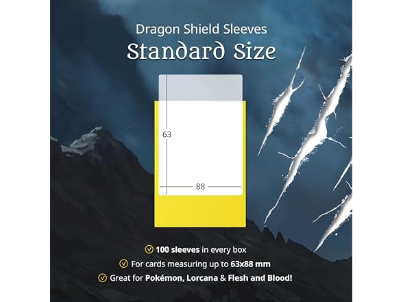 Dragon Shield | Standard Size Card Matte Sleeves | 100 CT