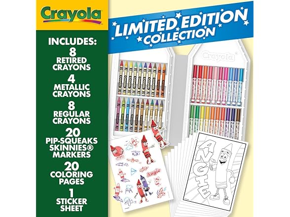 Crayola Coloring Set with Red Art Case
