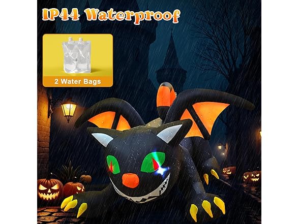 6FT Halloween Inflatables Black Cat