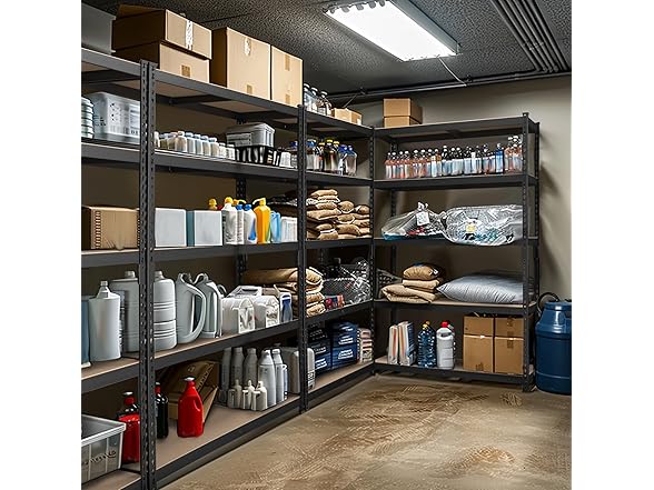 WORKPRO 5-Tier Steel Shelf 35x17x72