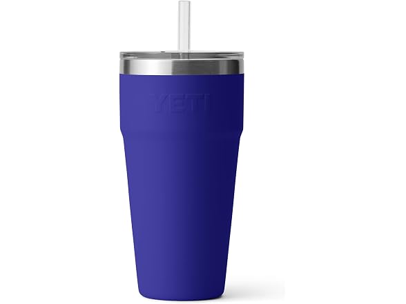 YETI Rambler 26oz Straw Cup, Offshore Blue