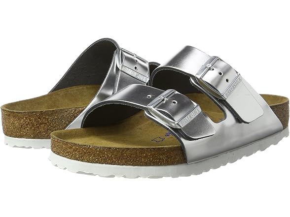 Birkenstock Arizona NL SFB Metallic Silver