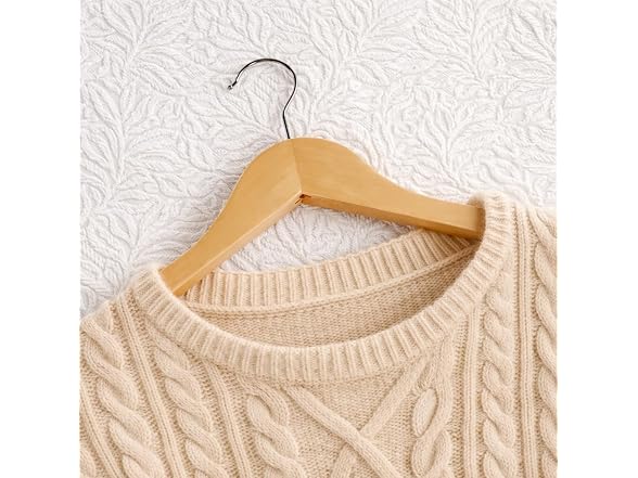 CROS Natural Wood Hangers Set of 20 