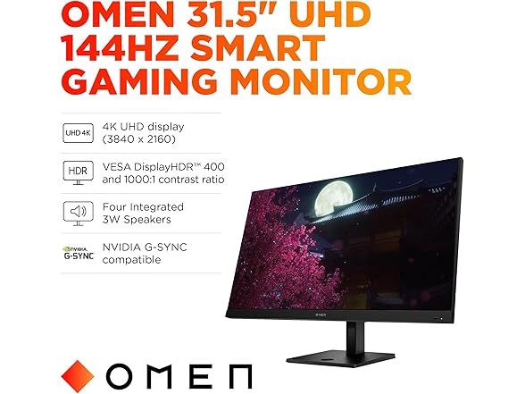 HP OMEN 32x 31.5" Smart Gaming Monitor
