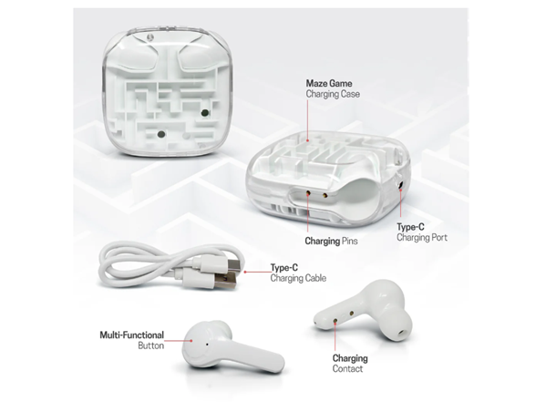 Tech Theory Labyrinth Earbuds w/ 3D Maze Case