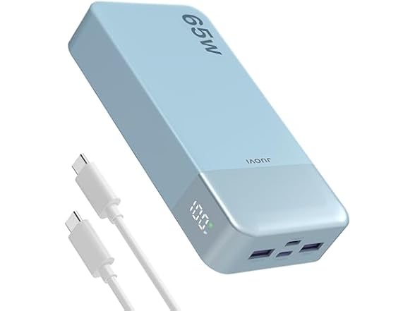 JUOVI 65W 20000mAh Laptop Power Bank