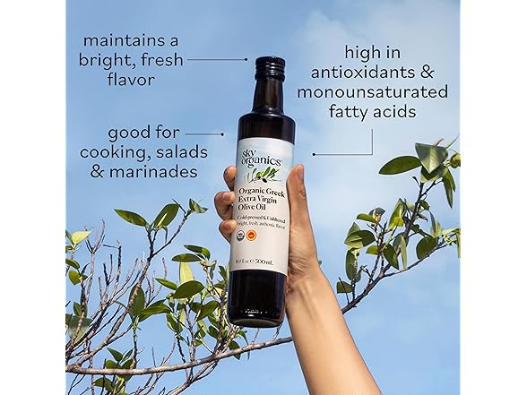 1CT Sky Organics - Organic Extra Virgin Olive Oil
