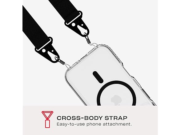 EvoCrystal w/Crossbody for iPhone 16