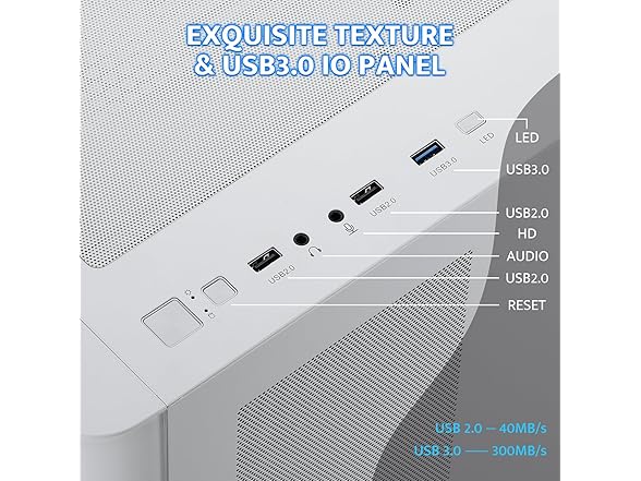 darkFlash Micro-ATX Gaming PC Case